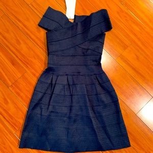 Navy blue bodycon dress